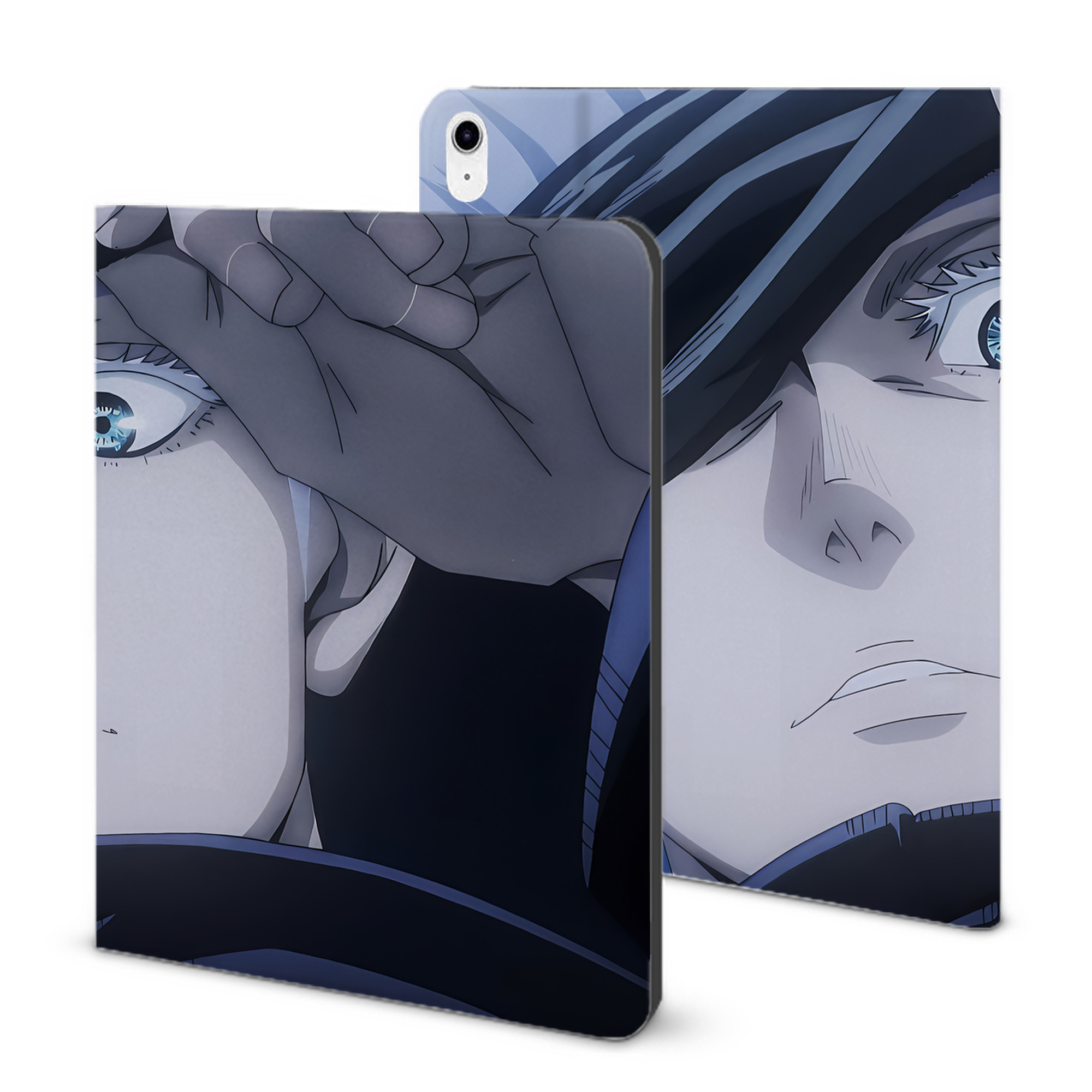（画像用） 呪術廻戦 Jujutsu Kaisen IPad ケース ブック型 PUレザー TPU 耐衝撃 軽量 薄型 ペン収納なし 全面保護 IPad 各モデル対応